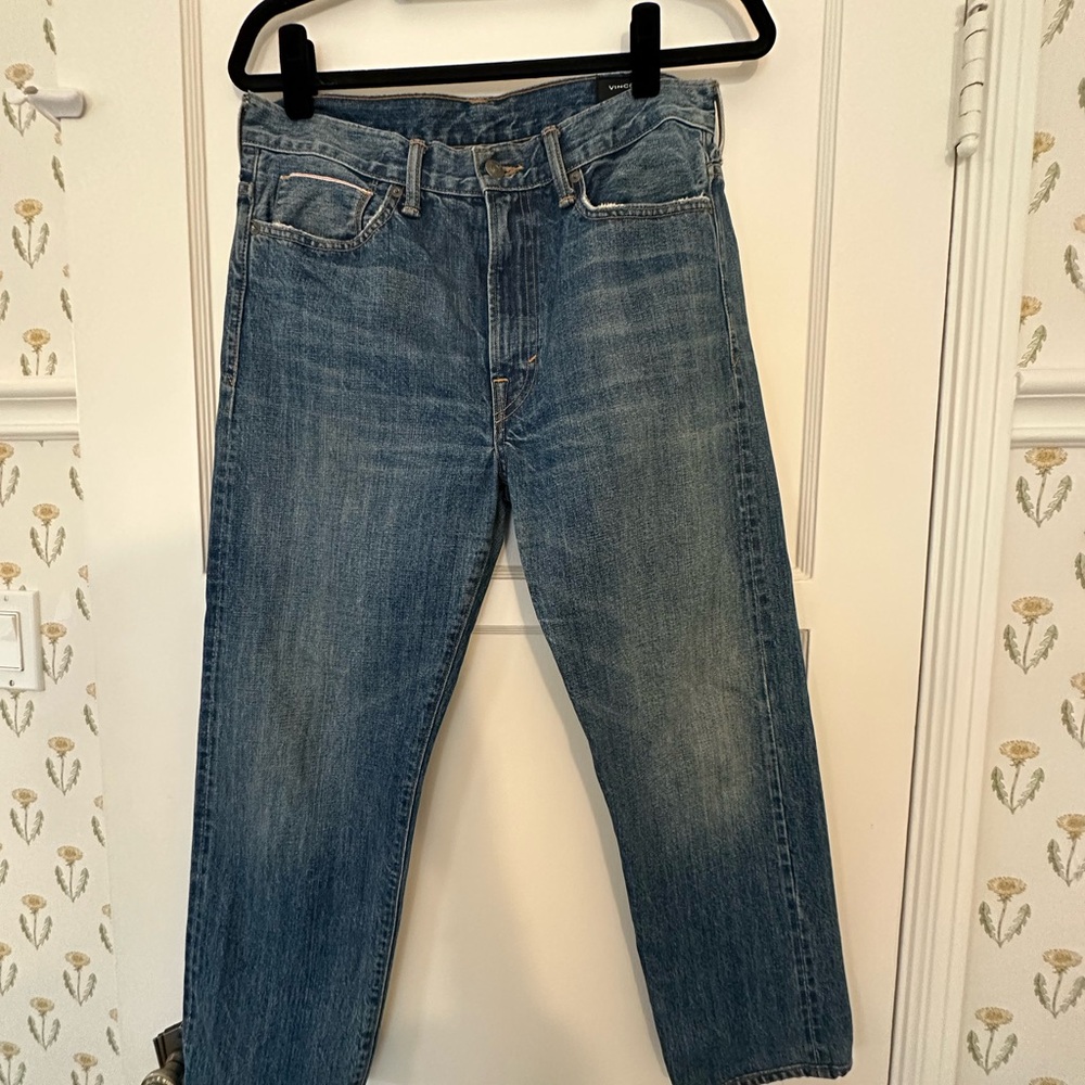 Women's Classic Blue Straight Leg Vince Jean